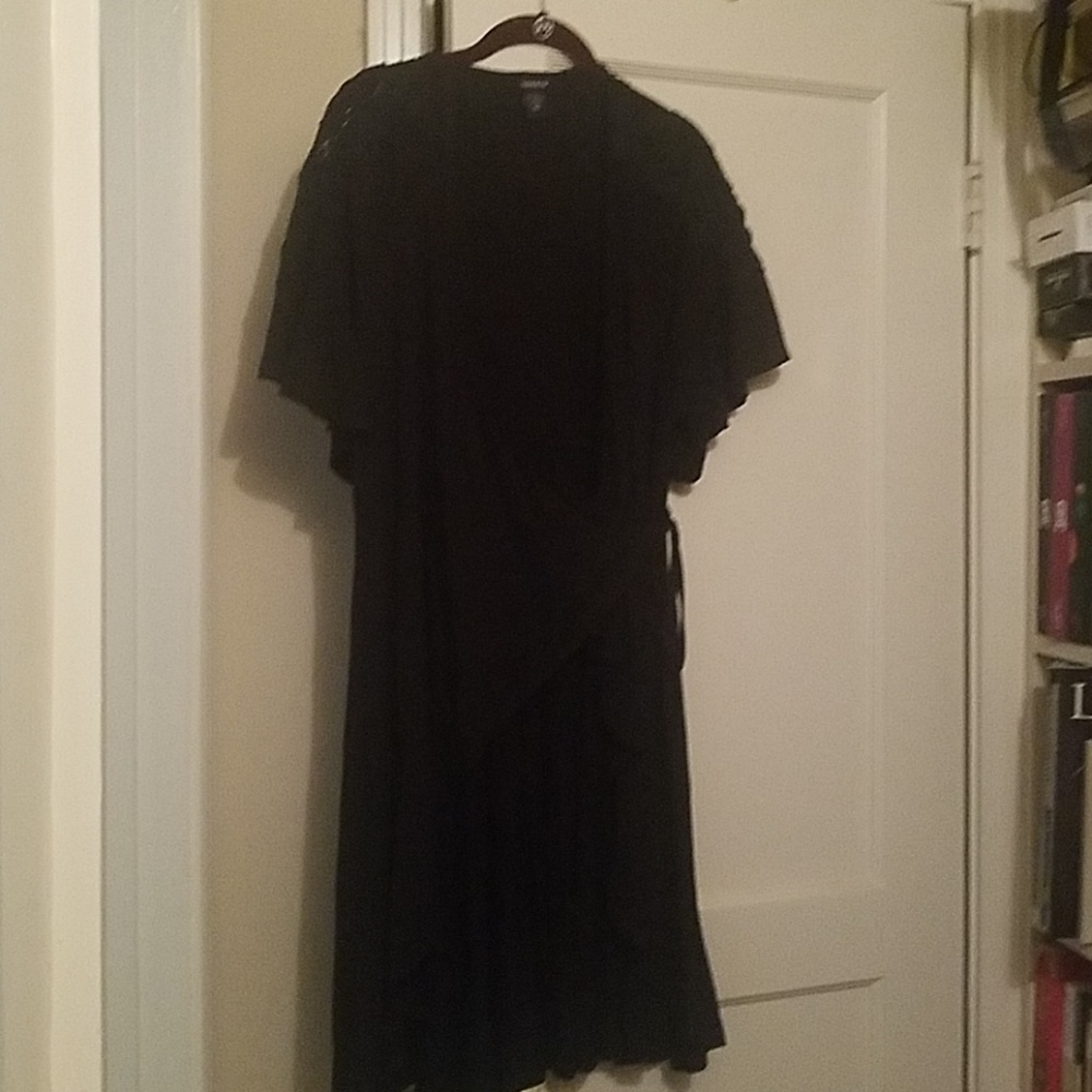 Black wrap tunic